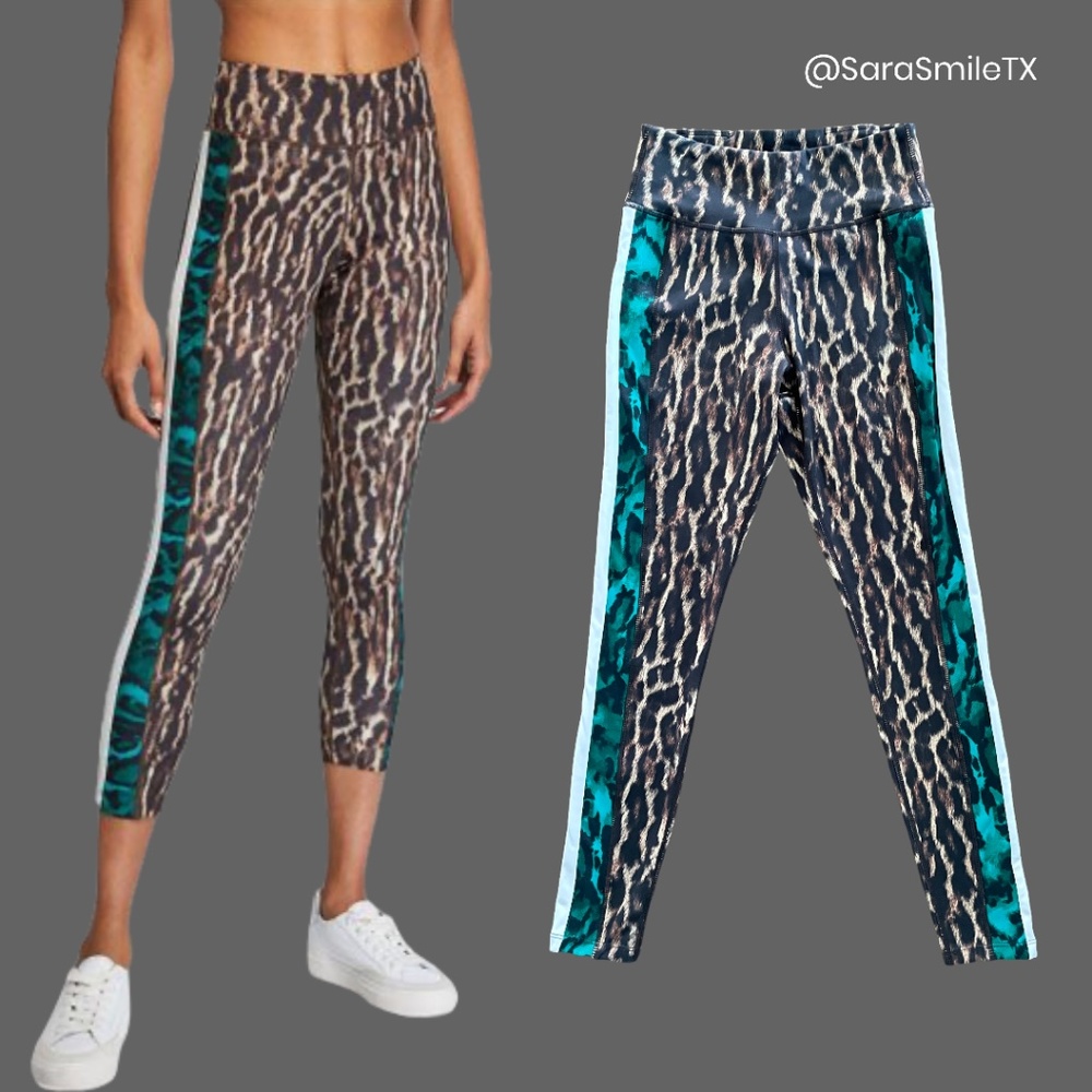 PAM & GELA - Move Fast - Animal Print & Stripe Workout Leggings
